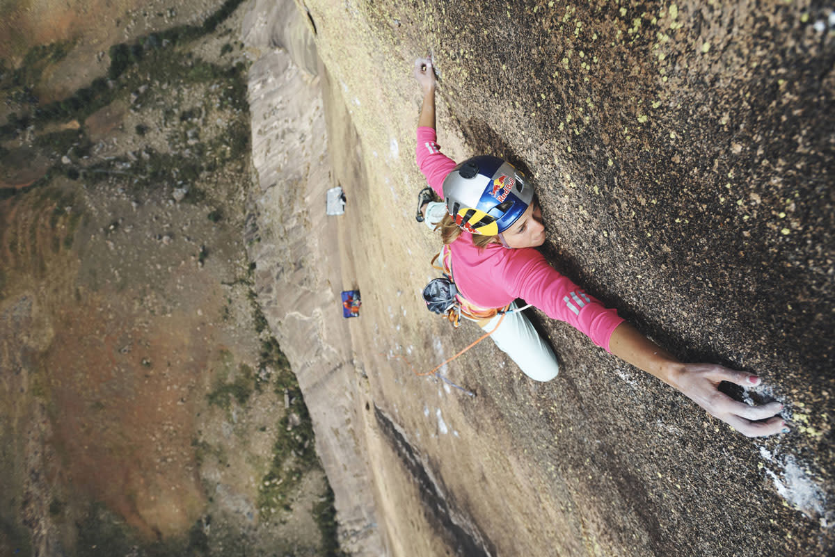 Sasha DiGiulian on the rock