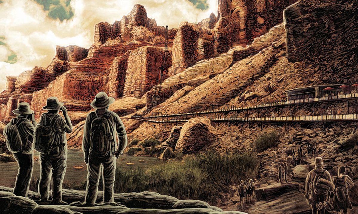 fall of grand canyon escalade