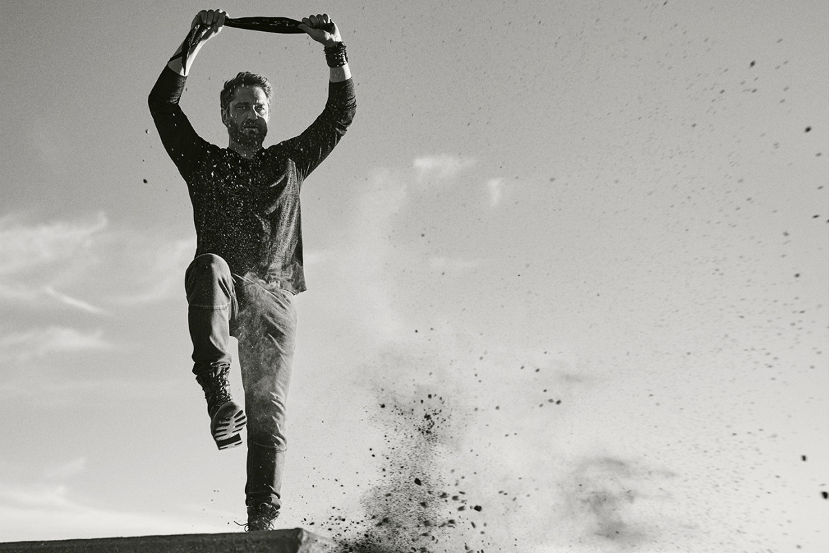 Gerard Butler photographed by Miller Mobley for the February 2018 issue of Men's Journal.