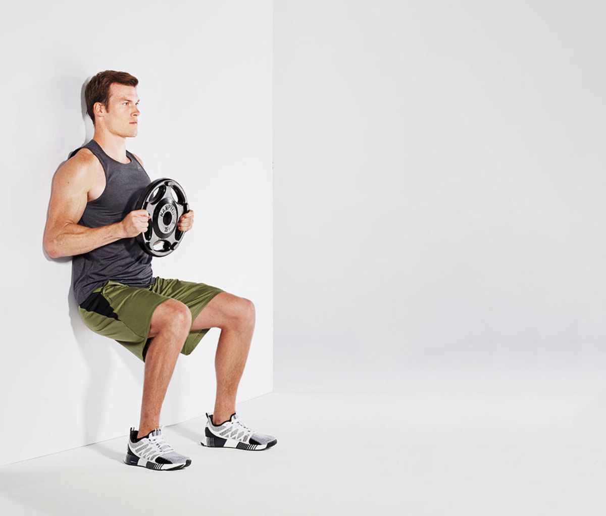 Weighted wall sit