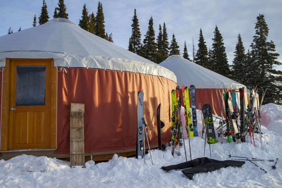 Whisper Ridge's yurt village