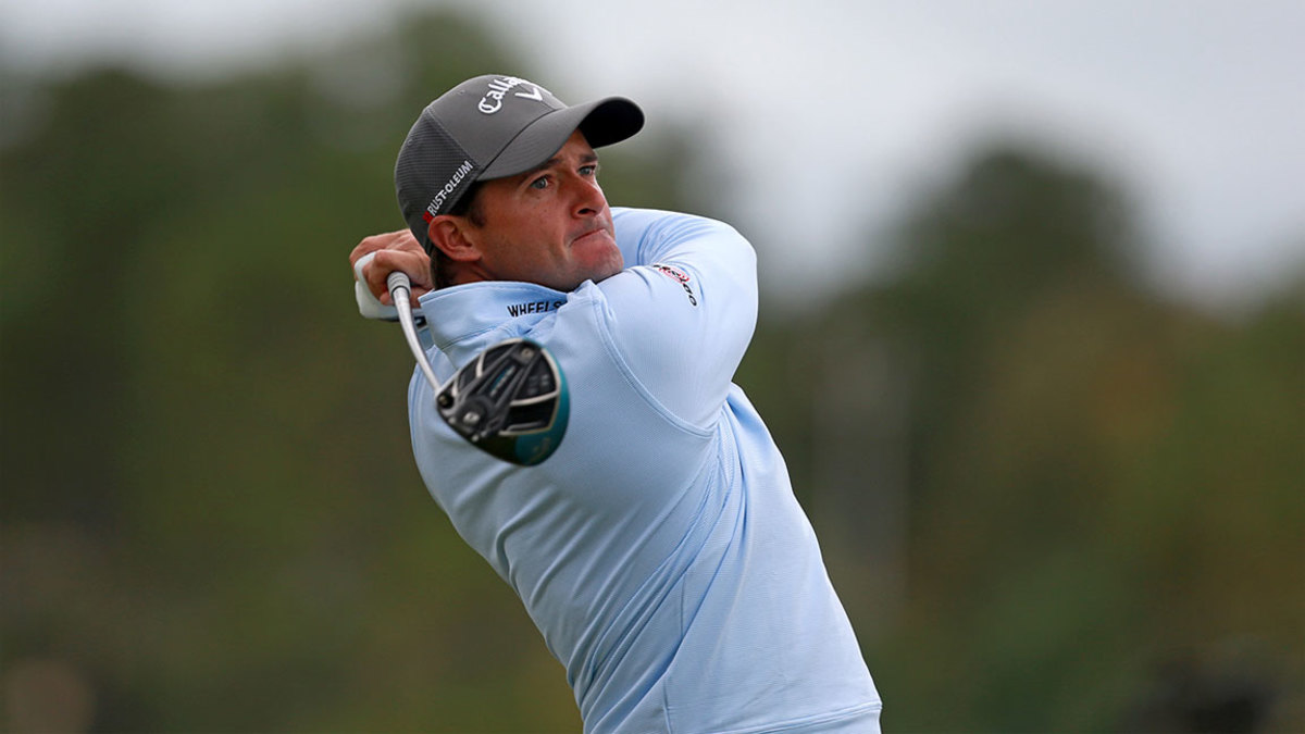 Sam Saunders watches his tee shot on the second hole during the second round of the Sanderson Farms Championship at the Country Club of Jackson on October 26, 2018 in Jackson, Mississippi. (Photo by Matt Sullivan/Getty Images)