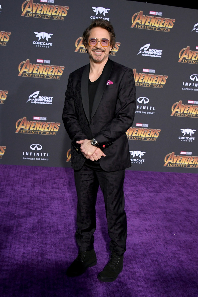 LOS ANGELES, CA - APRIL 23: Robert Downey Jr. attends the premiere of Disney and Marvel's 'Avengers: Infinity War' on April 23, 2018 in Los Angeles, California.