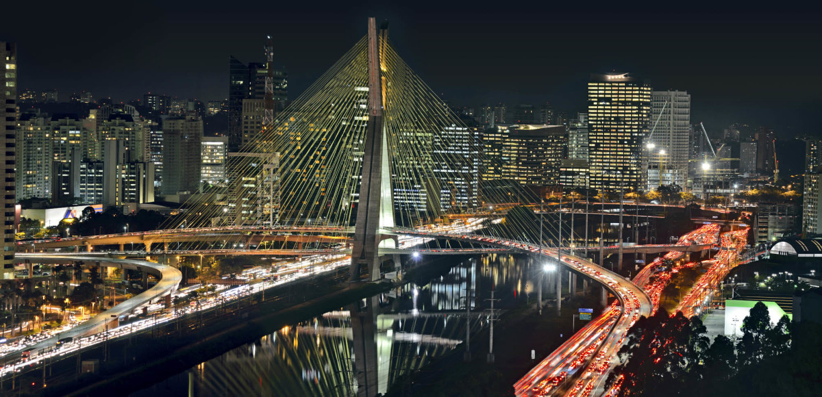 Ponte Estaiada in Sao Paulo, Brazil