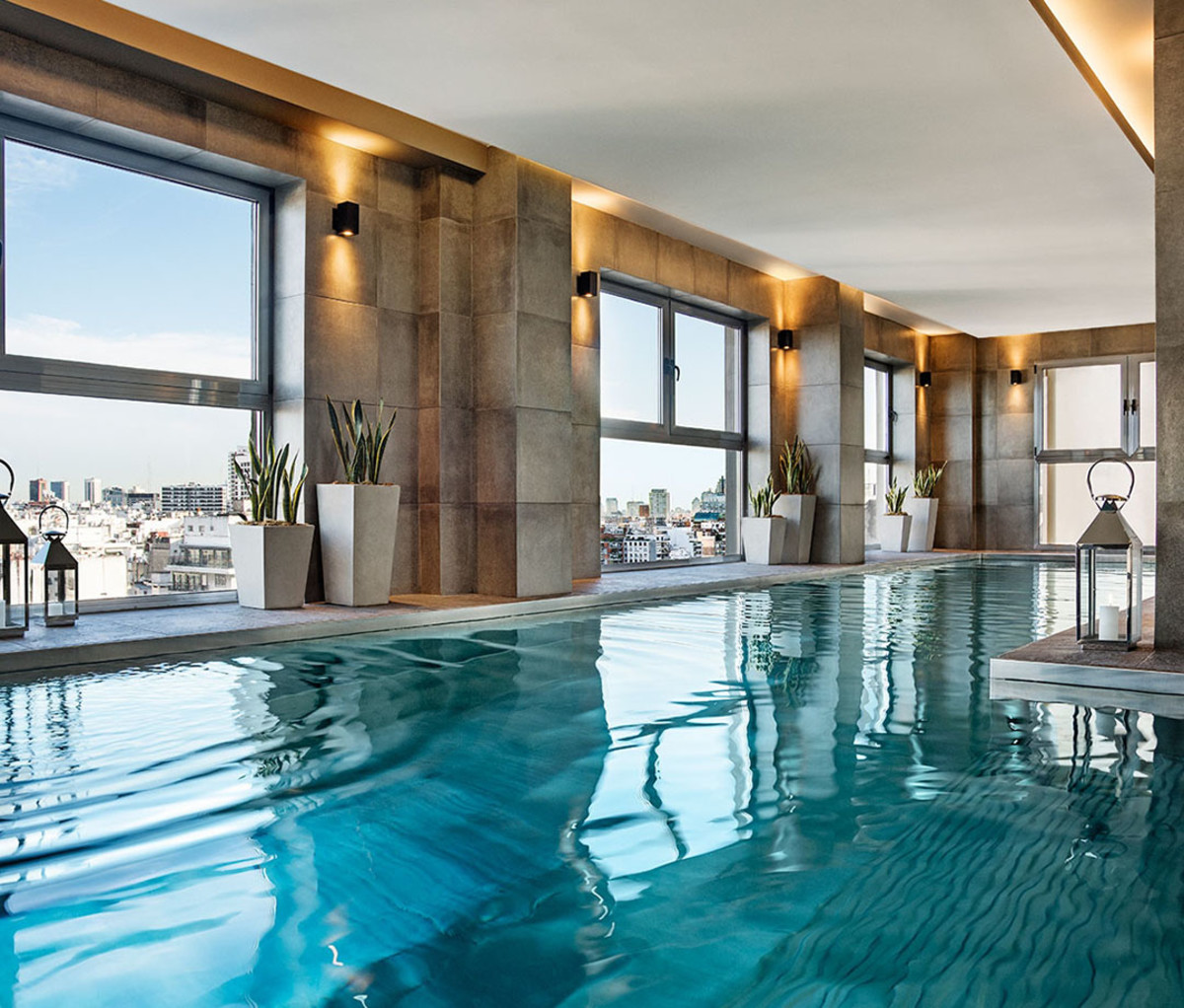 The indoor pool at the Alvear Palace Hotel