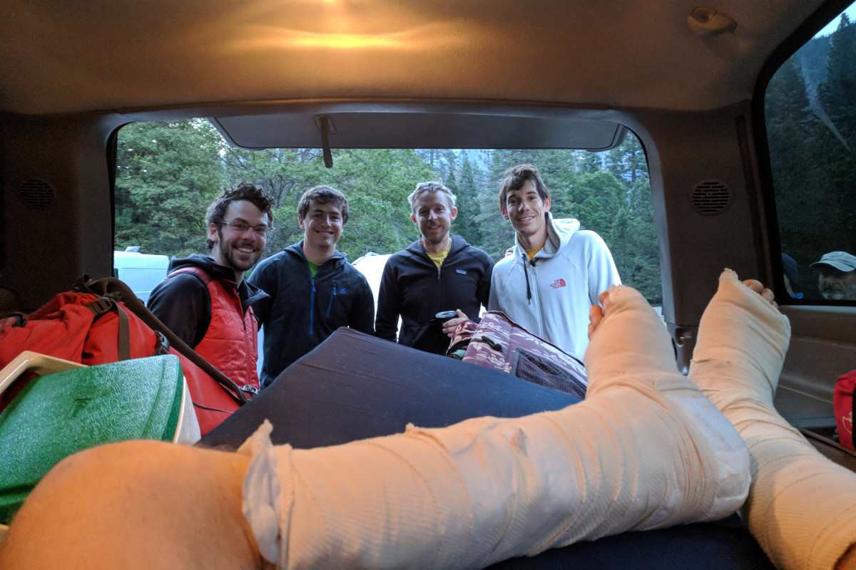 Alex Honnold and Tommy Caldwell set speed record el captian nose