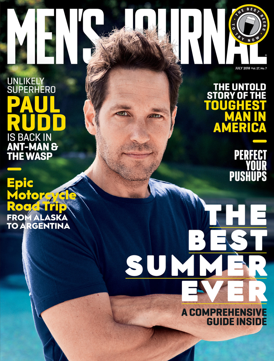 Paul Rudd Covers the July 2018 Issue of Men's Journal
