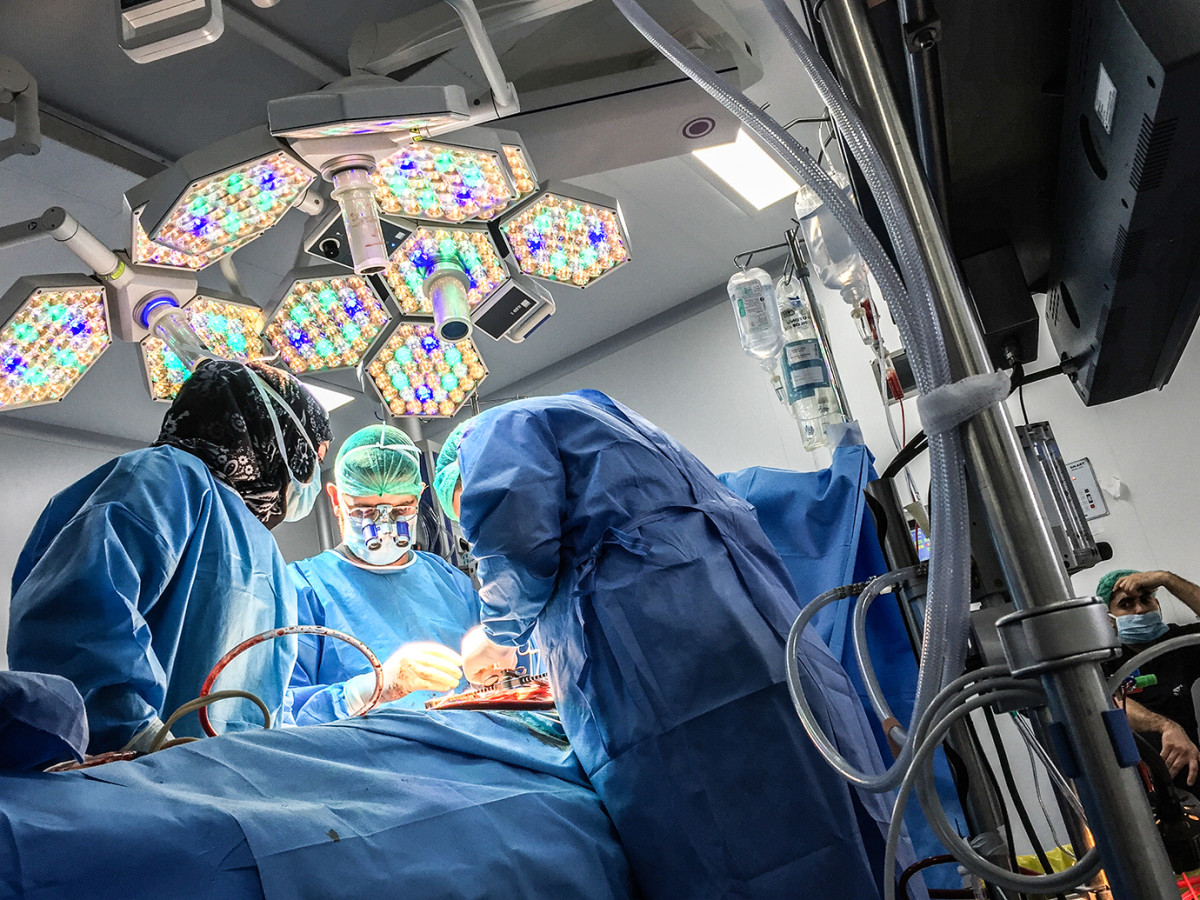 Novick's team in surgery