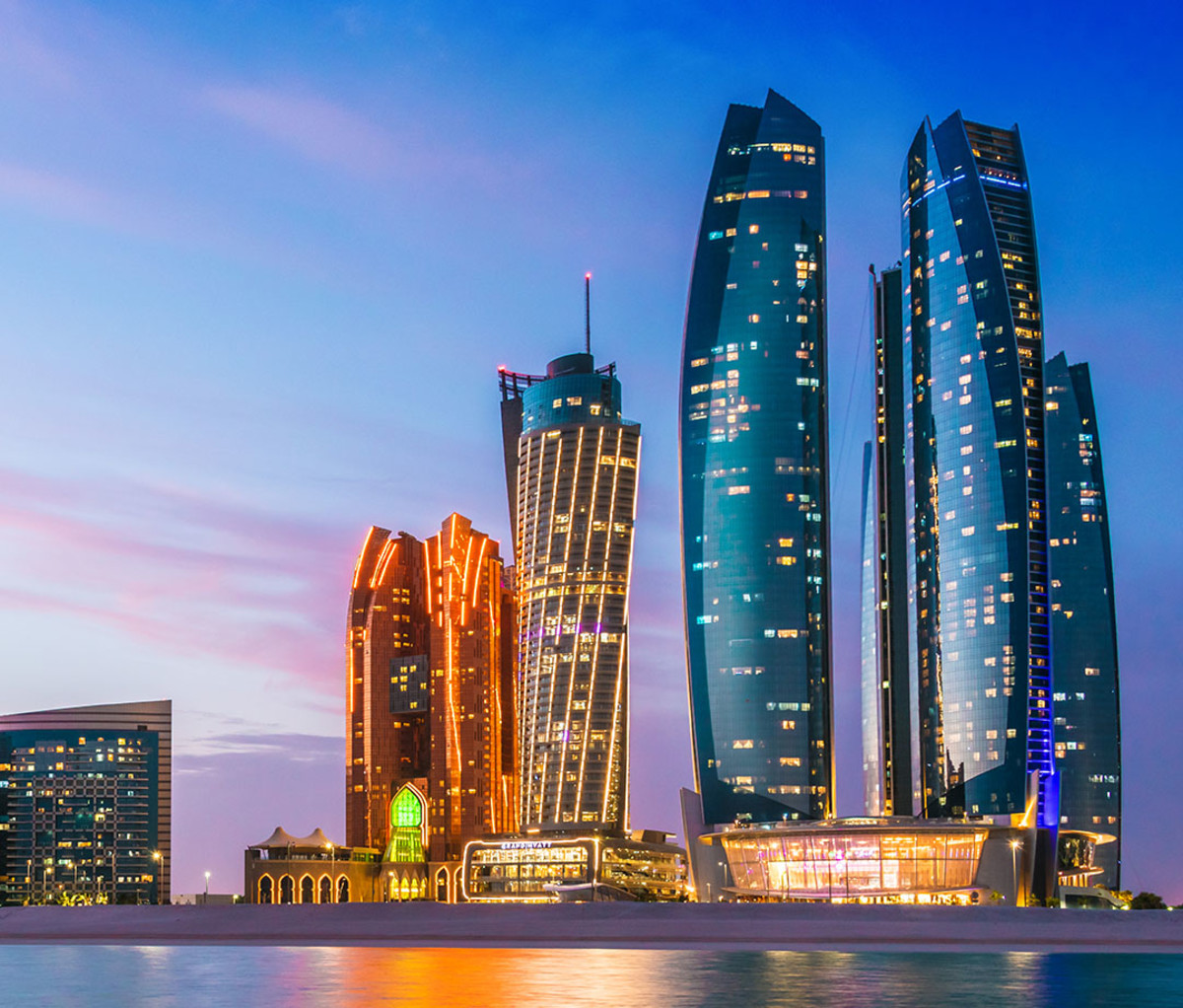 Etihad Tower complex in Abu Dhabi