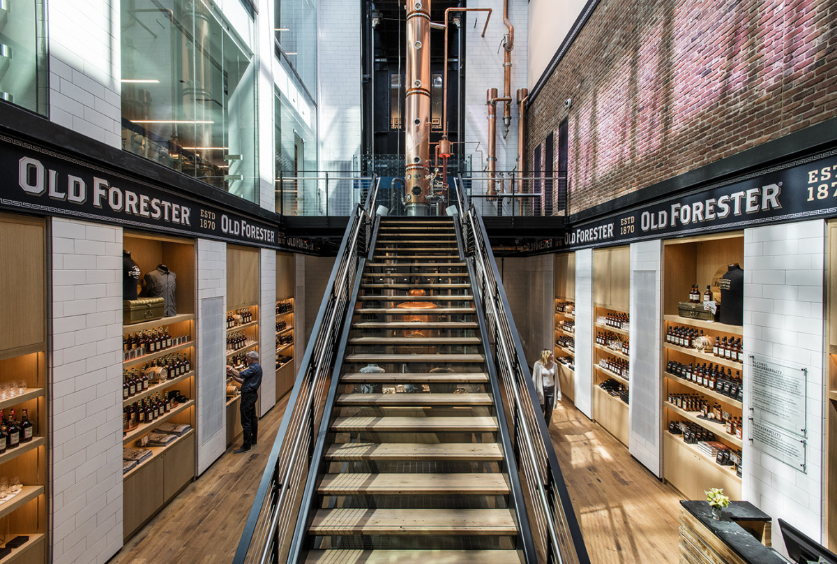 The interior of Old Forester's new facility in downtown Louisville.