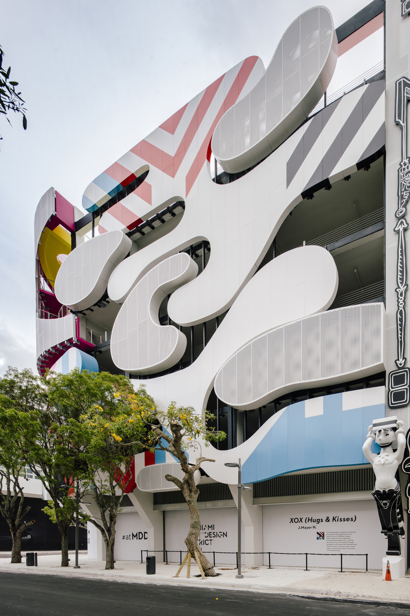 One of the facades of Miami's Museum Garage.