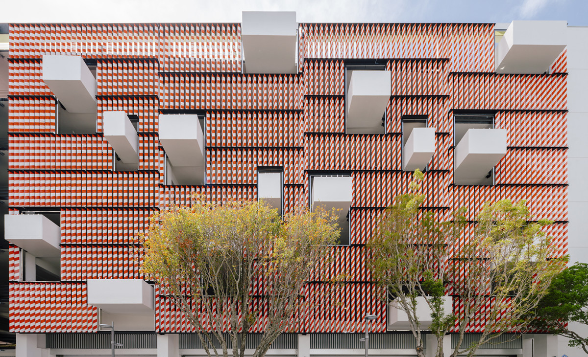 One of the facades of Miami's Museum Garage.