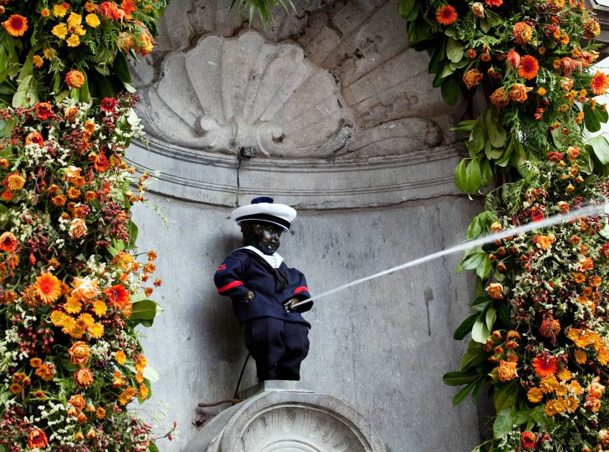 Mannekin Pis in Brussels Belgium