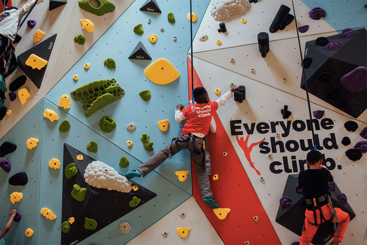 1Climb TOMS So iLL boys and girls club wall climbing