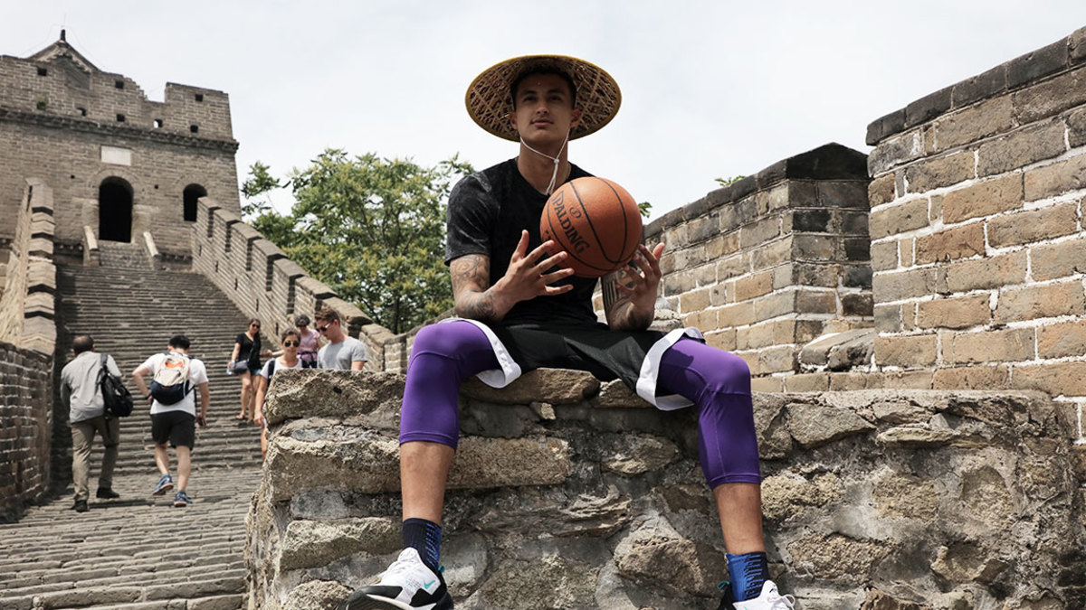 Kyle Kuzma, Los Angeles Lakers star in China with NBA, Great Wall of China