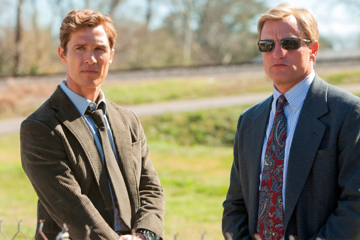 Matthew McConaughey and Woody Harrelson in Season 1 of True Detective.