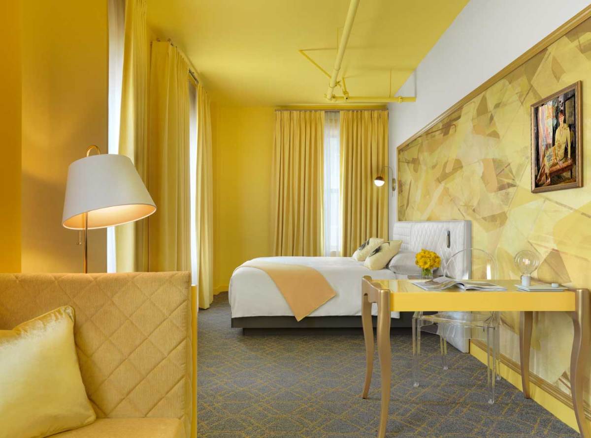 Angad Arts Hotel yellow room