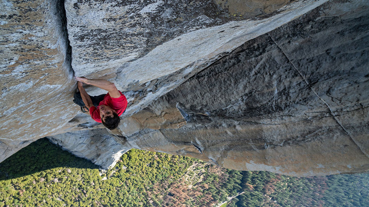 Alex Honnold climbing Yosemite