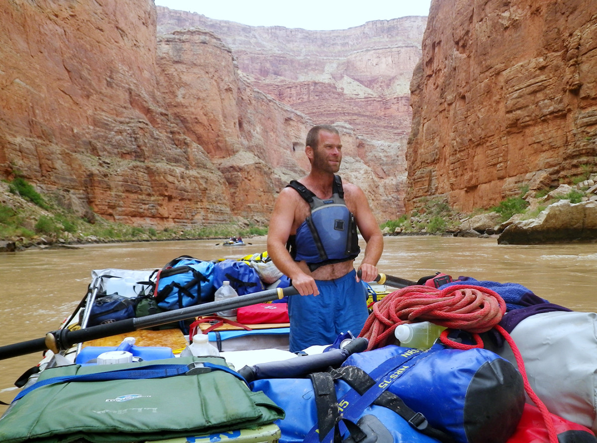 Repsher rafting the Grand Canyon.