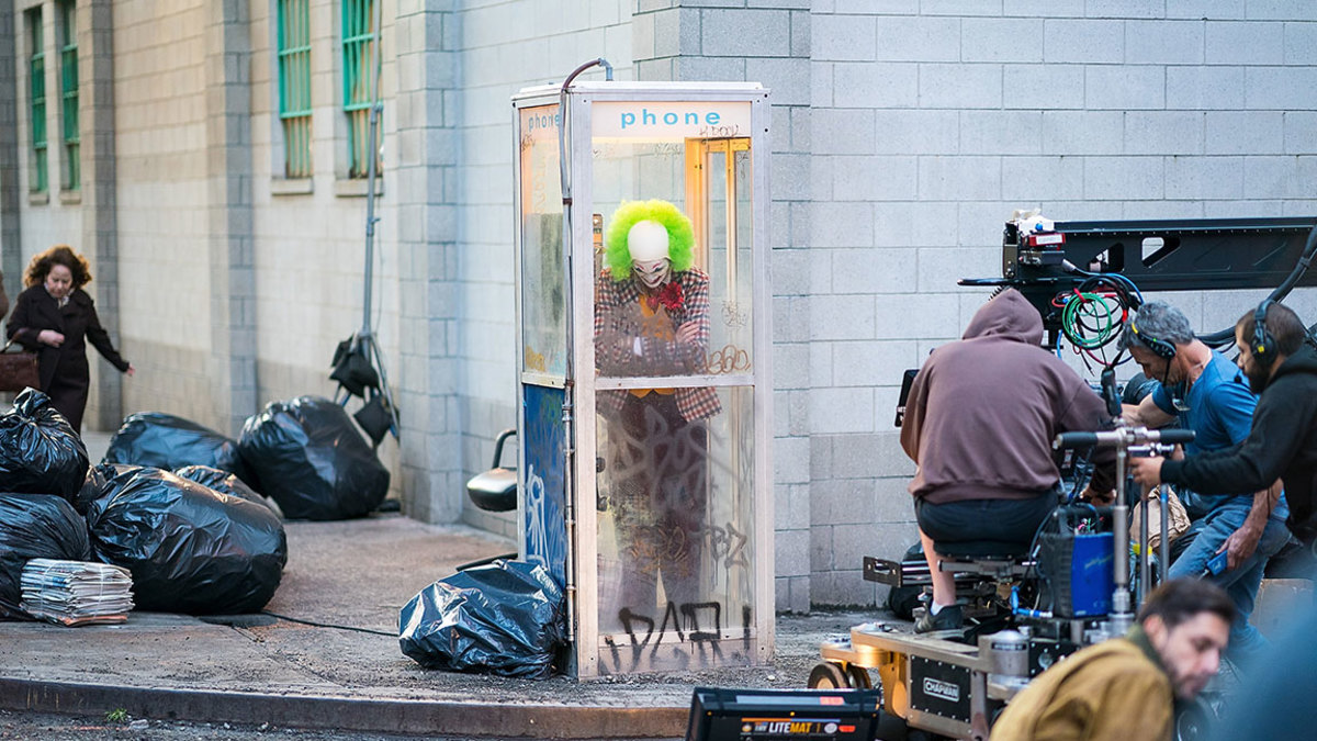 Joaquin Phoenix is seen filming a scene for 'Joker' in Brooklyn on September 24, 2018 in New York City. (Photo by Gotham/GC Images)