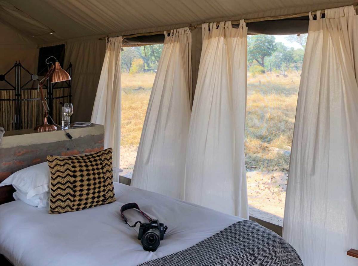 Tent in Davison's Camp in Zimbabwe 