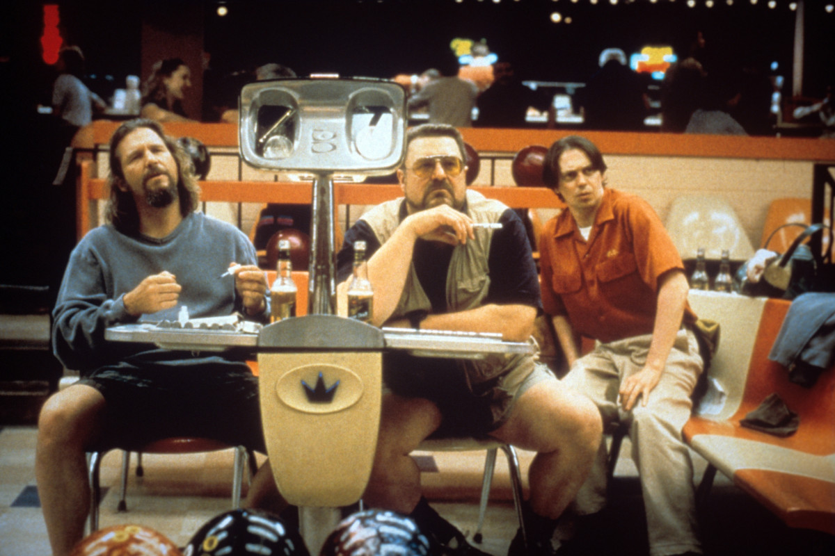 Jeff Bridges, John Goodman And Steve Buscemi In A Scene From The Movie The Big Lebowski