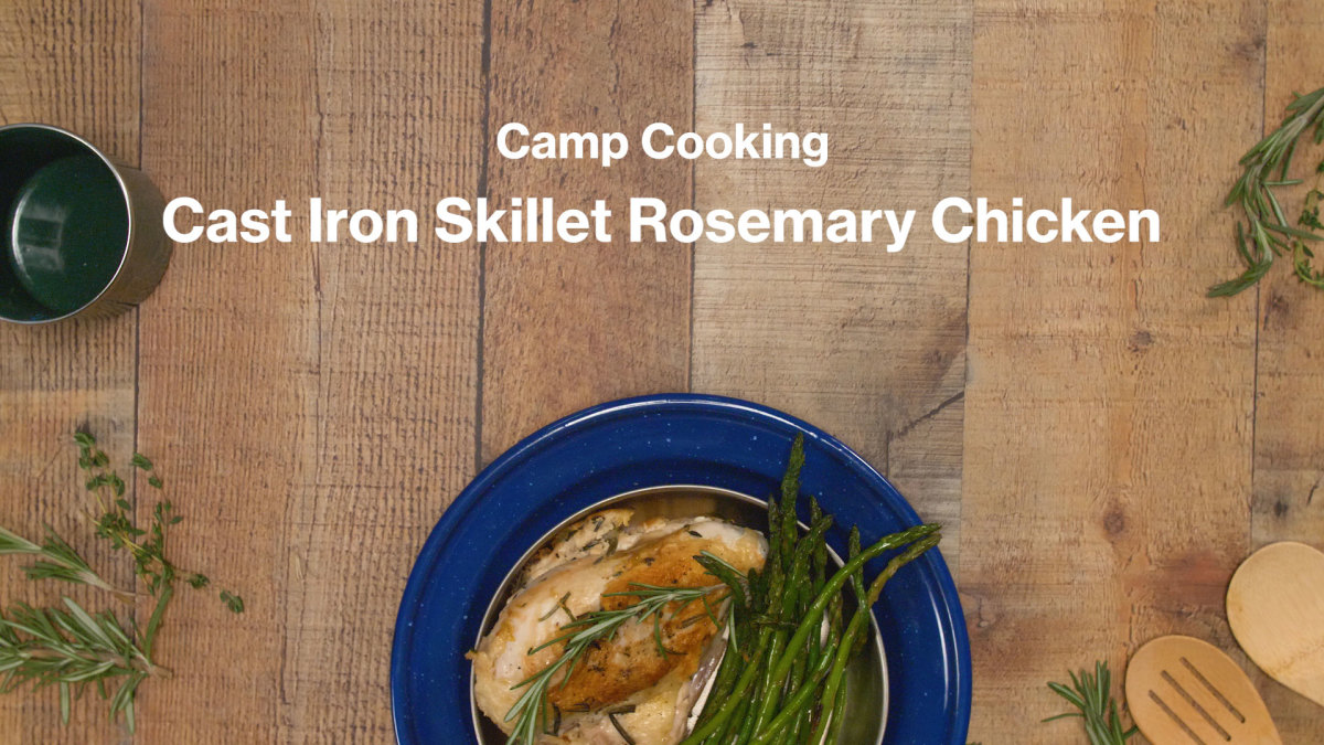 camp cooking rosemary chicken