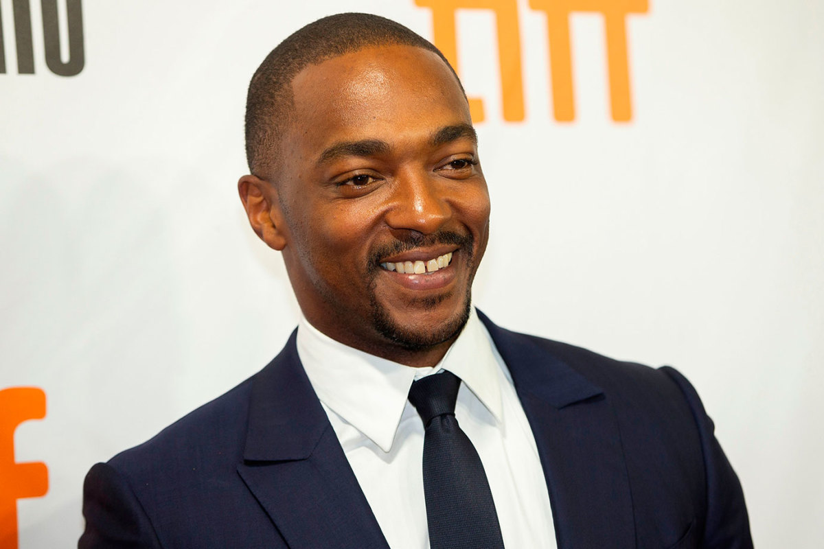 US actor Anthony Mackie attends the premiere of 'The Hate You Give' at the Toronto International Film Festival in Toronto, Ontario, September 7, 2018. (Photo by Geoff Robins / AFP) (Photo credit should read GEOFF ROBINS/AFP/Getty Images)