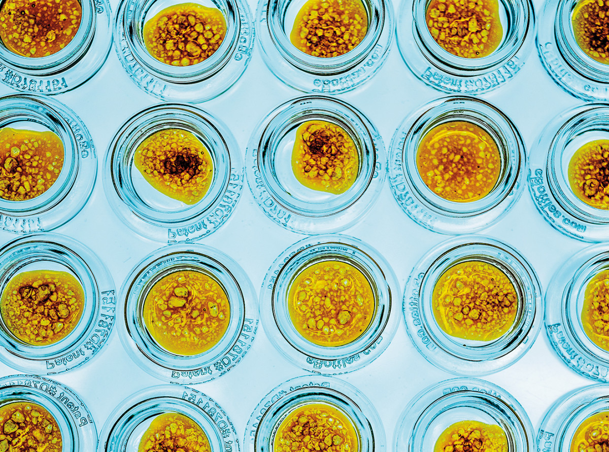 Dabs in crystal form.