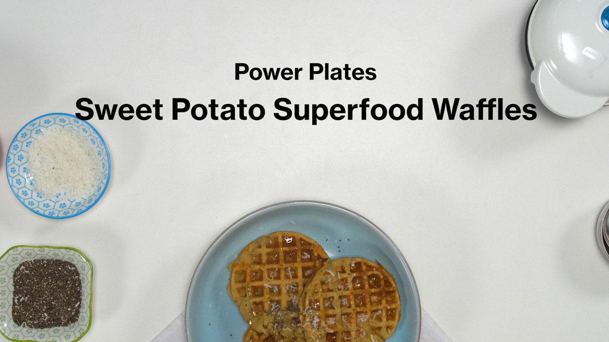 power plates sweet potato superfood waffles