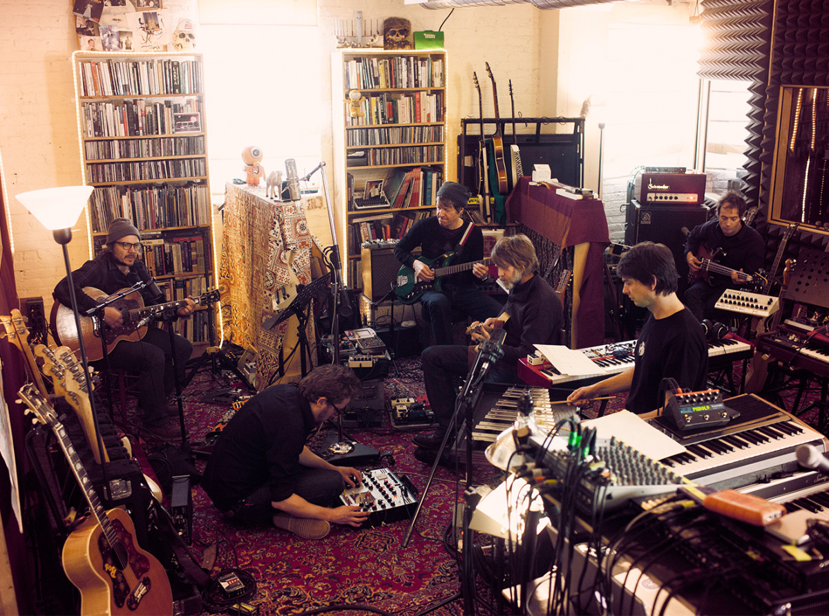 Wilco rehearses at the band's loft, in Chicago, in 2011.