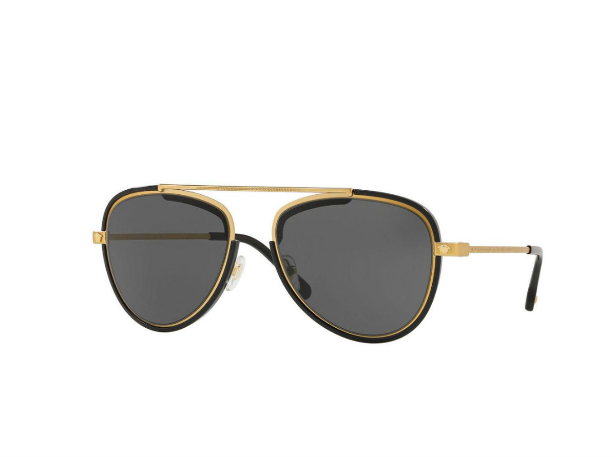 Versace Grey V-Vintage Pilot Sunglasses
