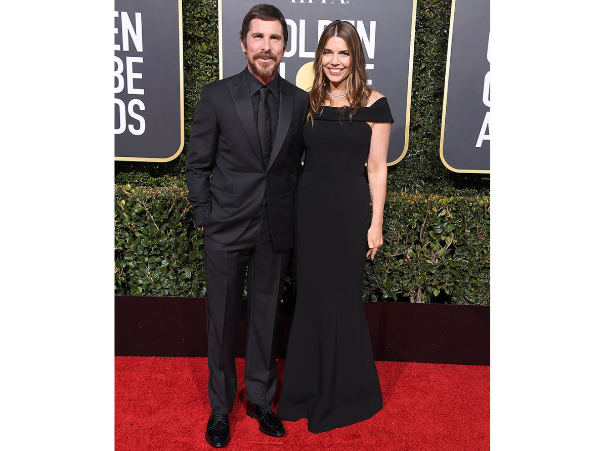 Christian Bale, Sibi Blazic arrives at the 76th Annual Golden Globe Awardsat The Beverly Hilton Hotel on January 6, 2019 in Beverly Hills, California.