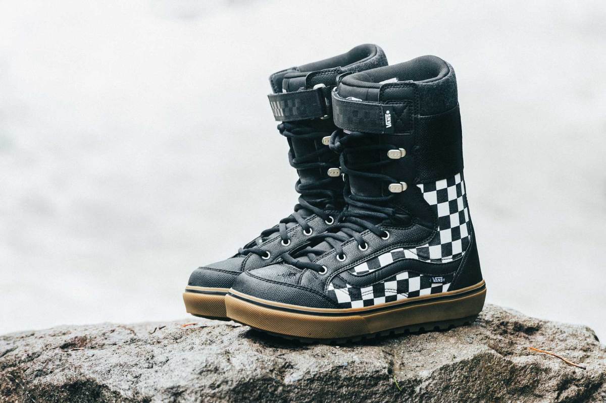 vans checkered snowboard boots