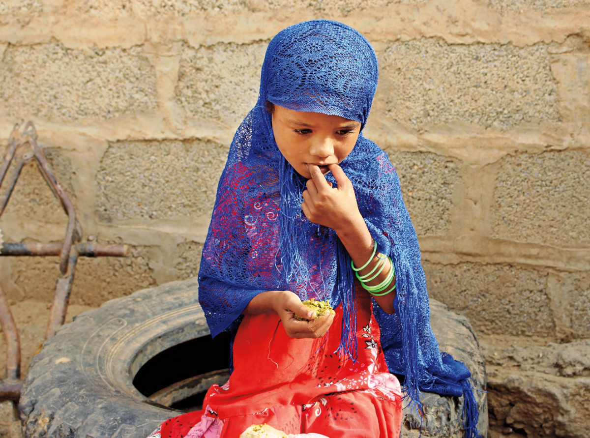 Young girl in Hajjah province of Yemen