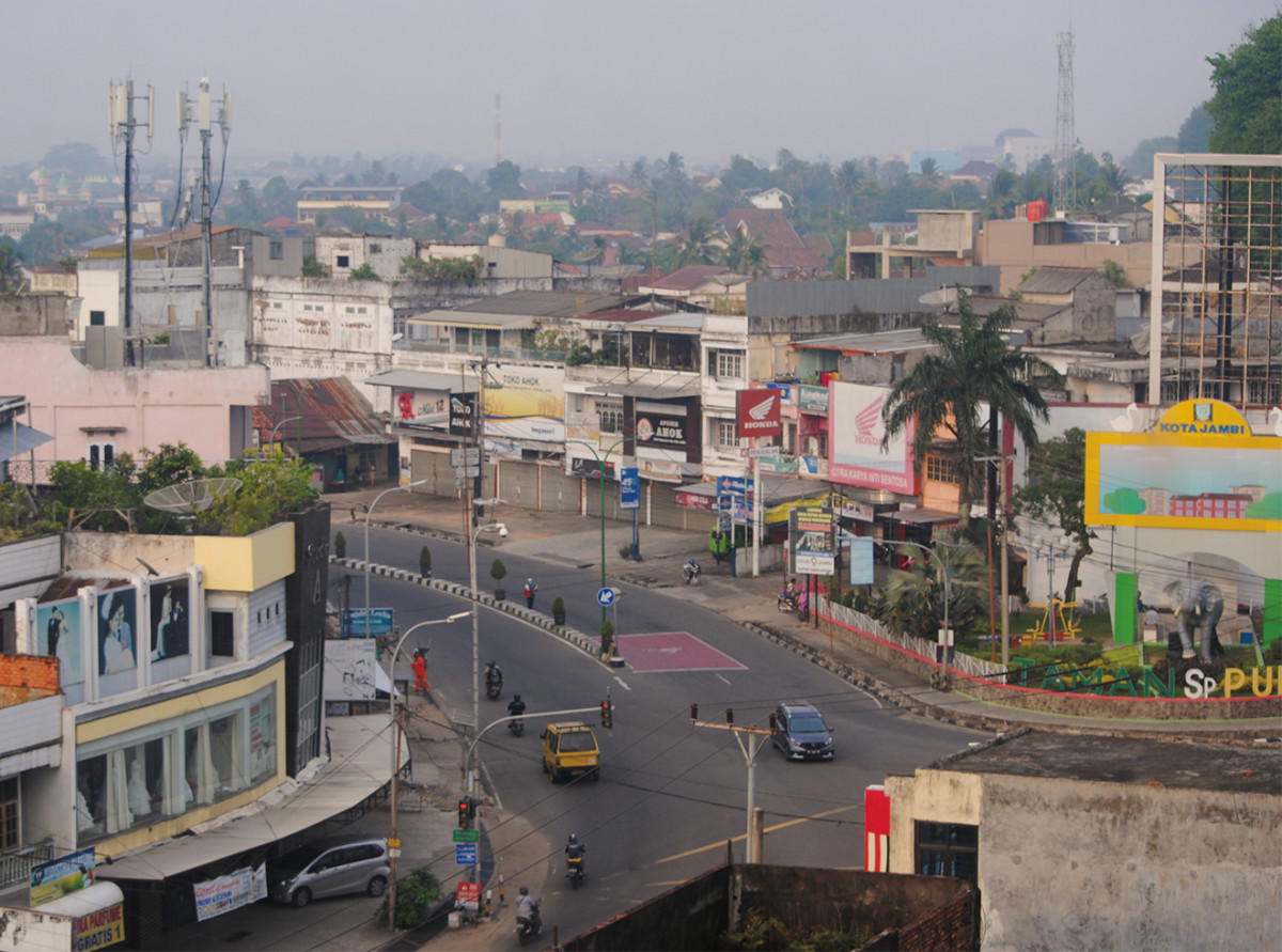 the city of Jambi, on Sumatra.