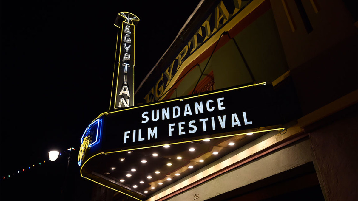 The Egyptian Theatre marquee is seen along Main Street during the 2019 Sundance Film Festival on January 24, 2019 in Park City, Utah. (Photo by David Becker/Getty Images)