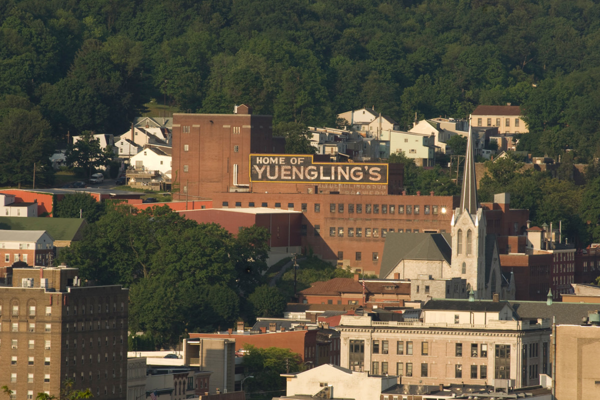 Home of Yuengling sign