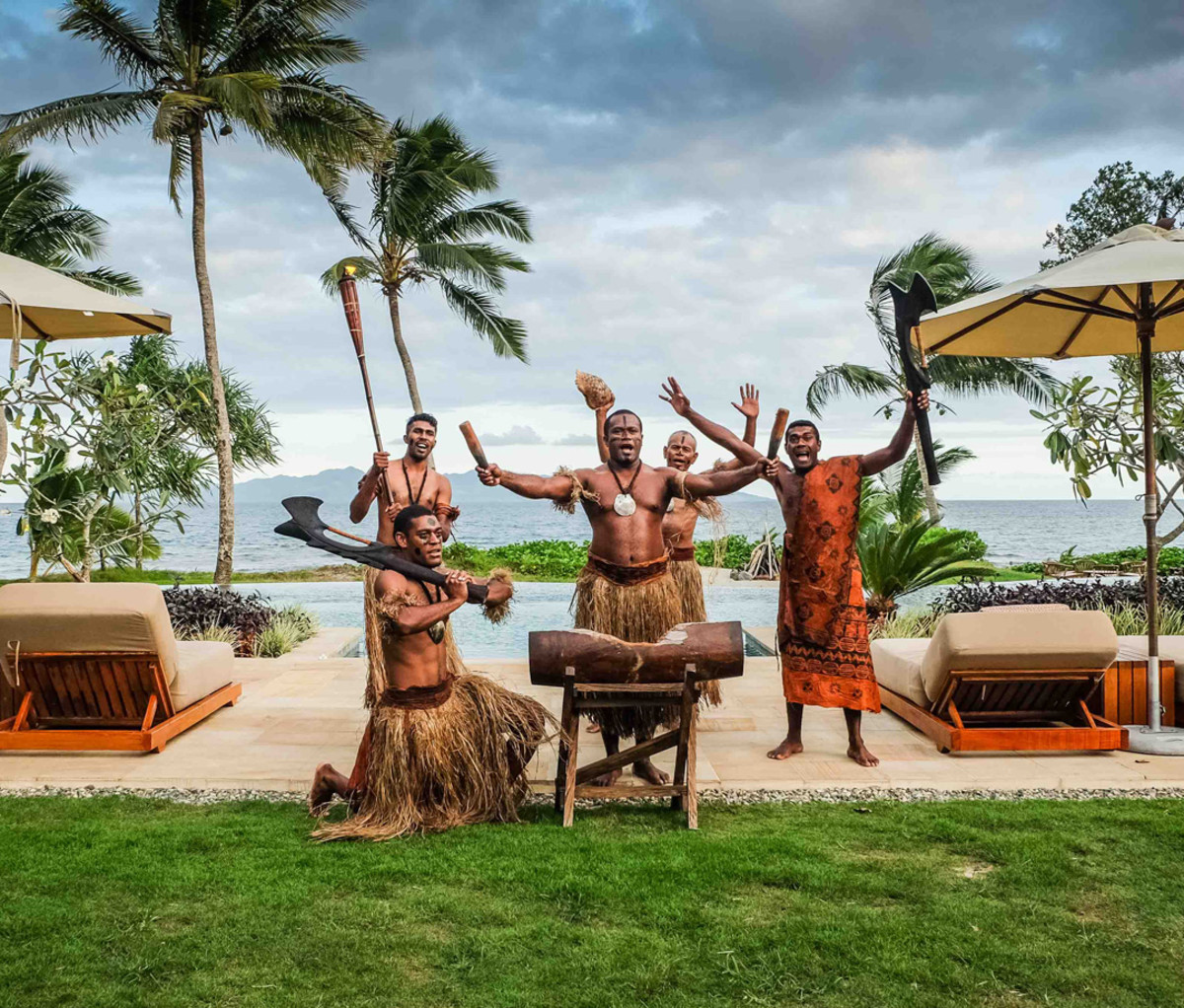 Nanuku Auberge Resort staff welcome