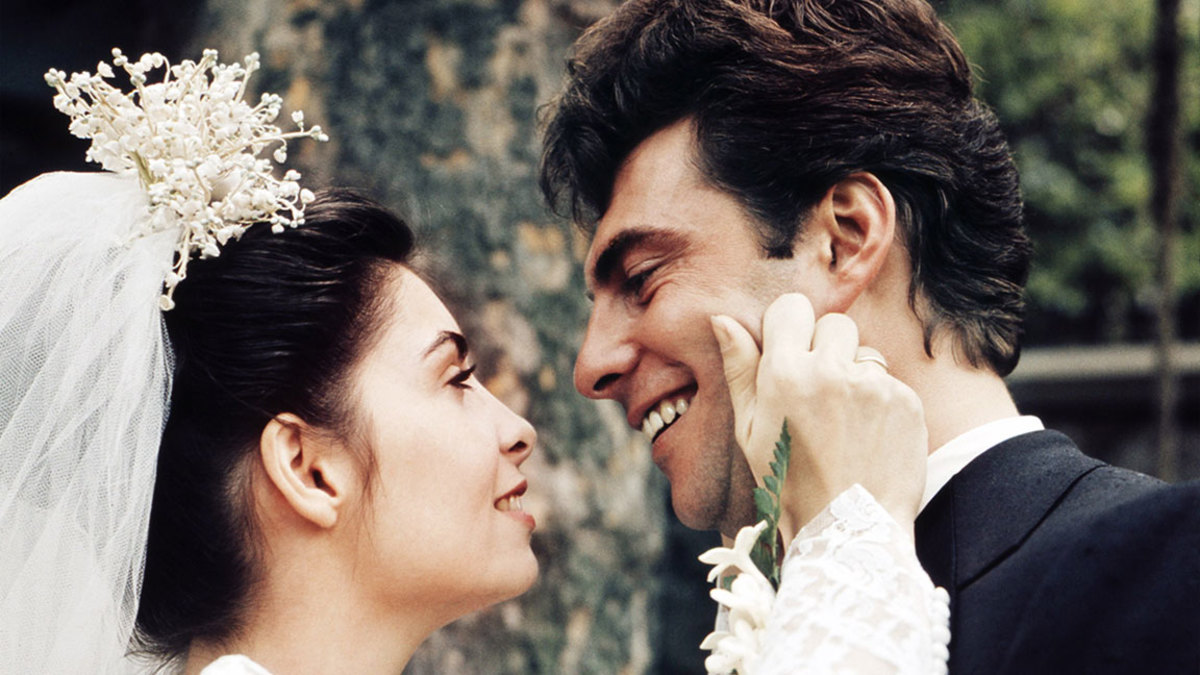 A scene from The Godfather with Talia Shire and Gianni Russo