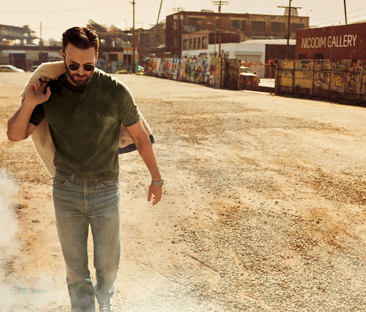 Chris Evans Walking