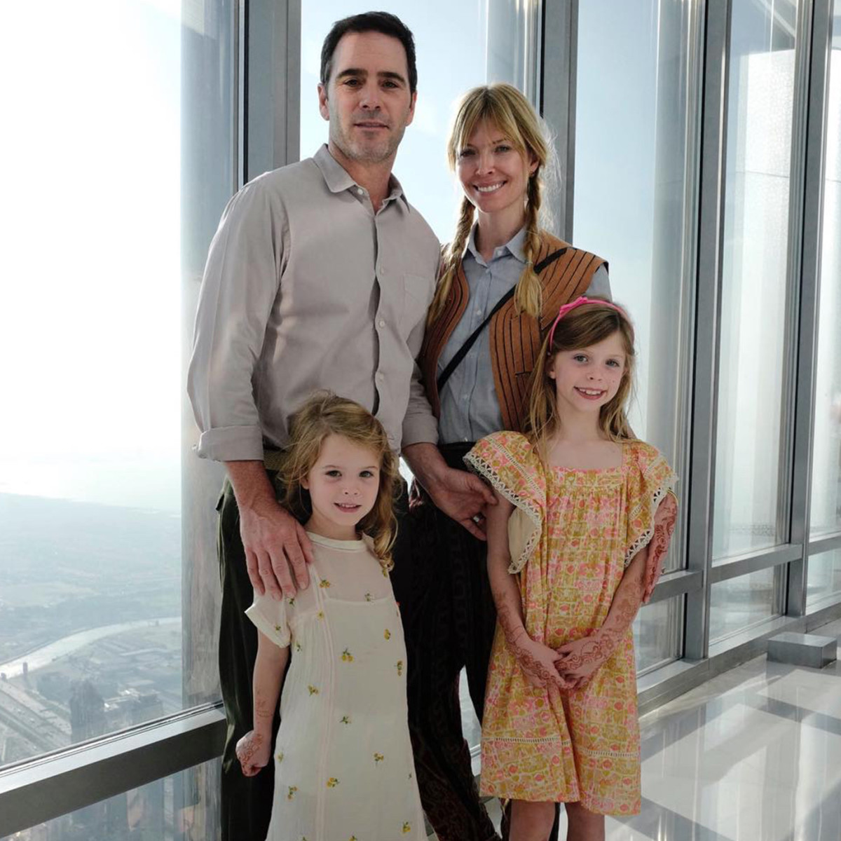 NASCAR Driver Jimmie Johnson and family