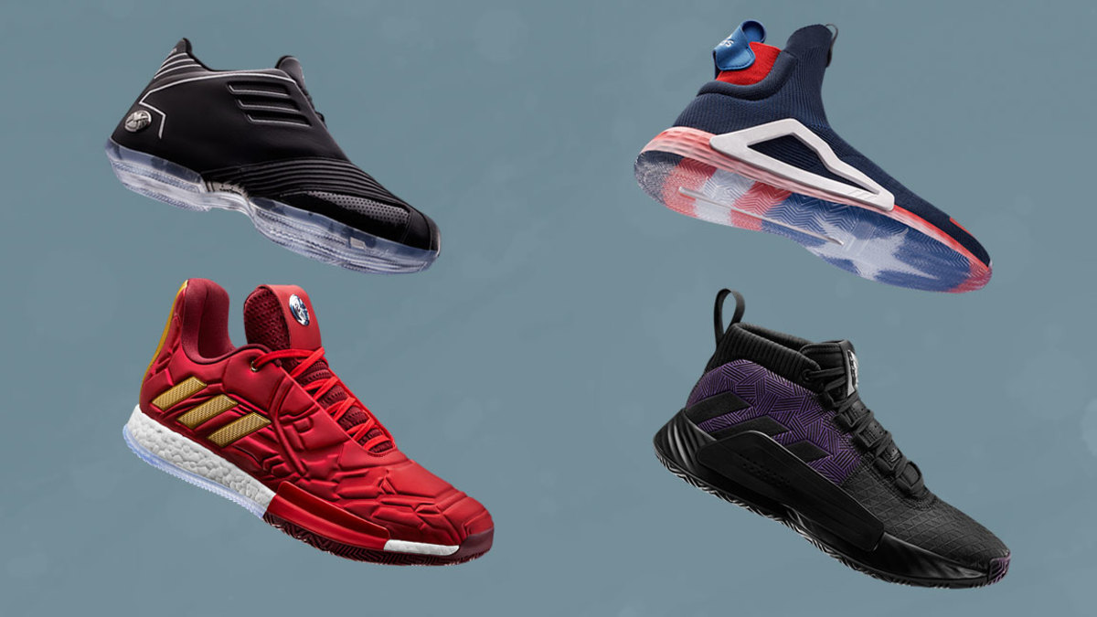 marvel x adidas basketball heroes among us collection