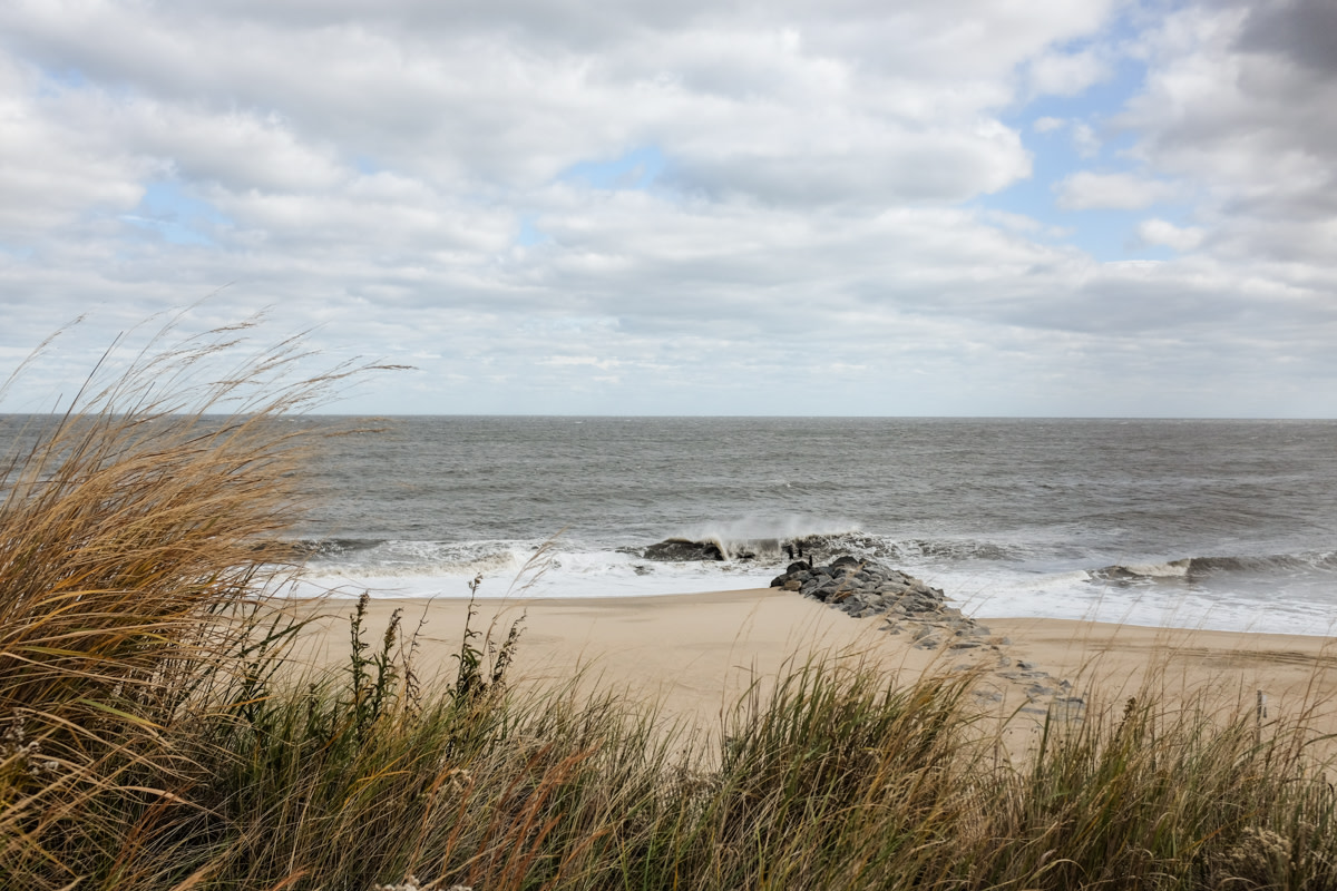 photo of the waves at Cape Henlopen State Park