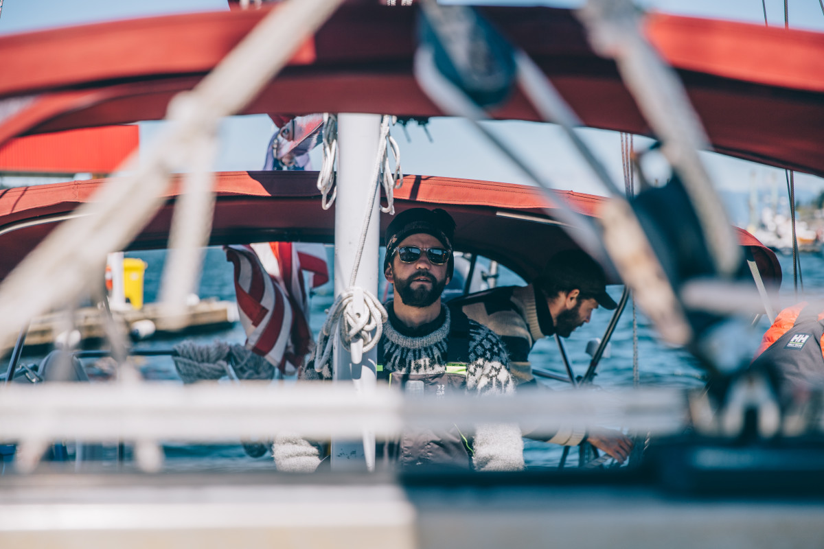 Ben at the helm