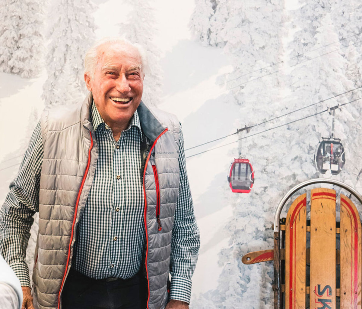 Klaus Obermeyer at offices in Aspen