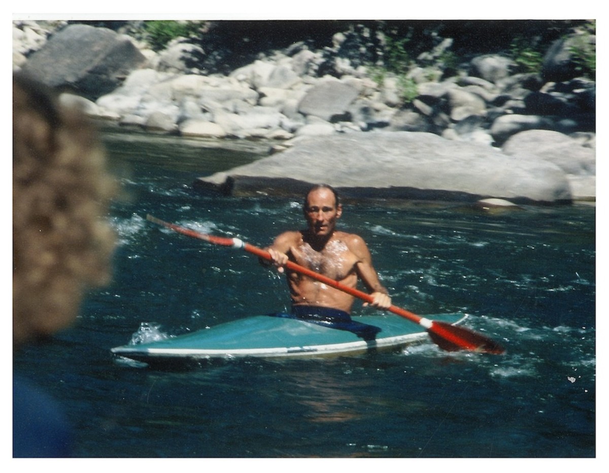Roger Paris kayaking