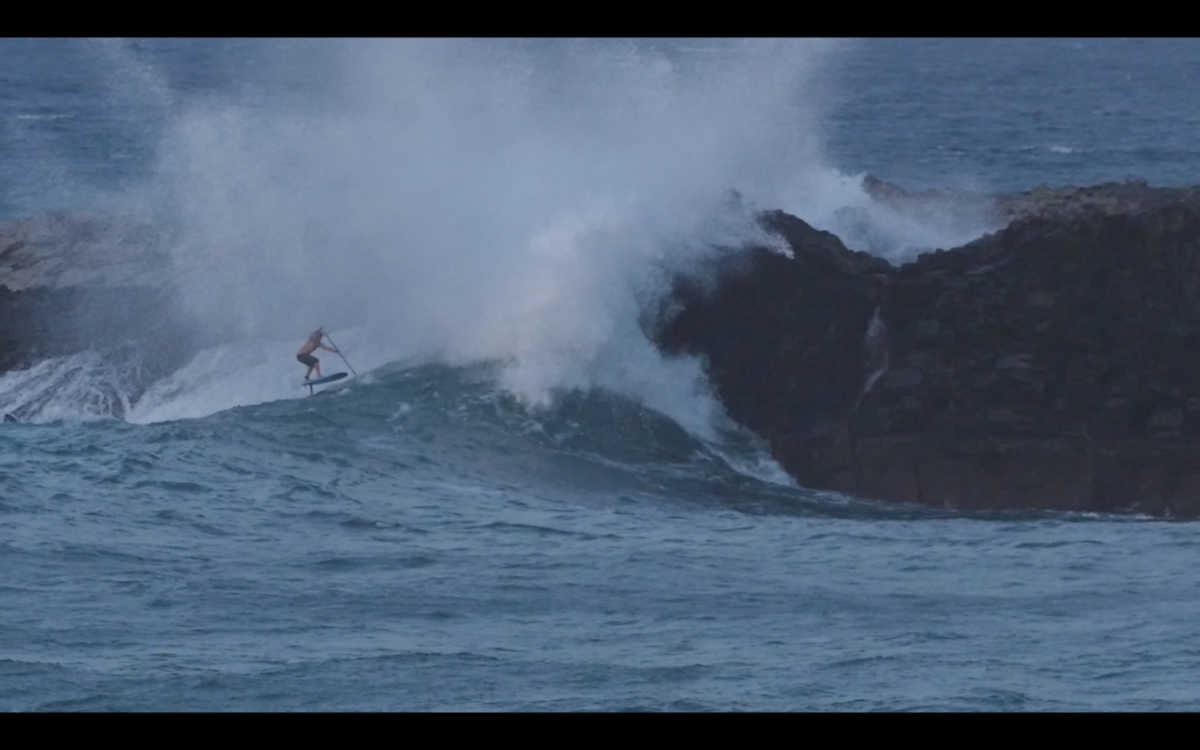 Zane is no stranger to hairy situations in the surf zone. 
