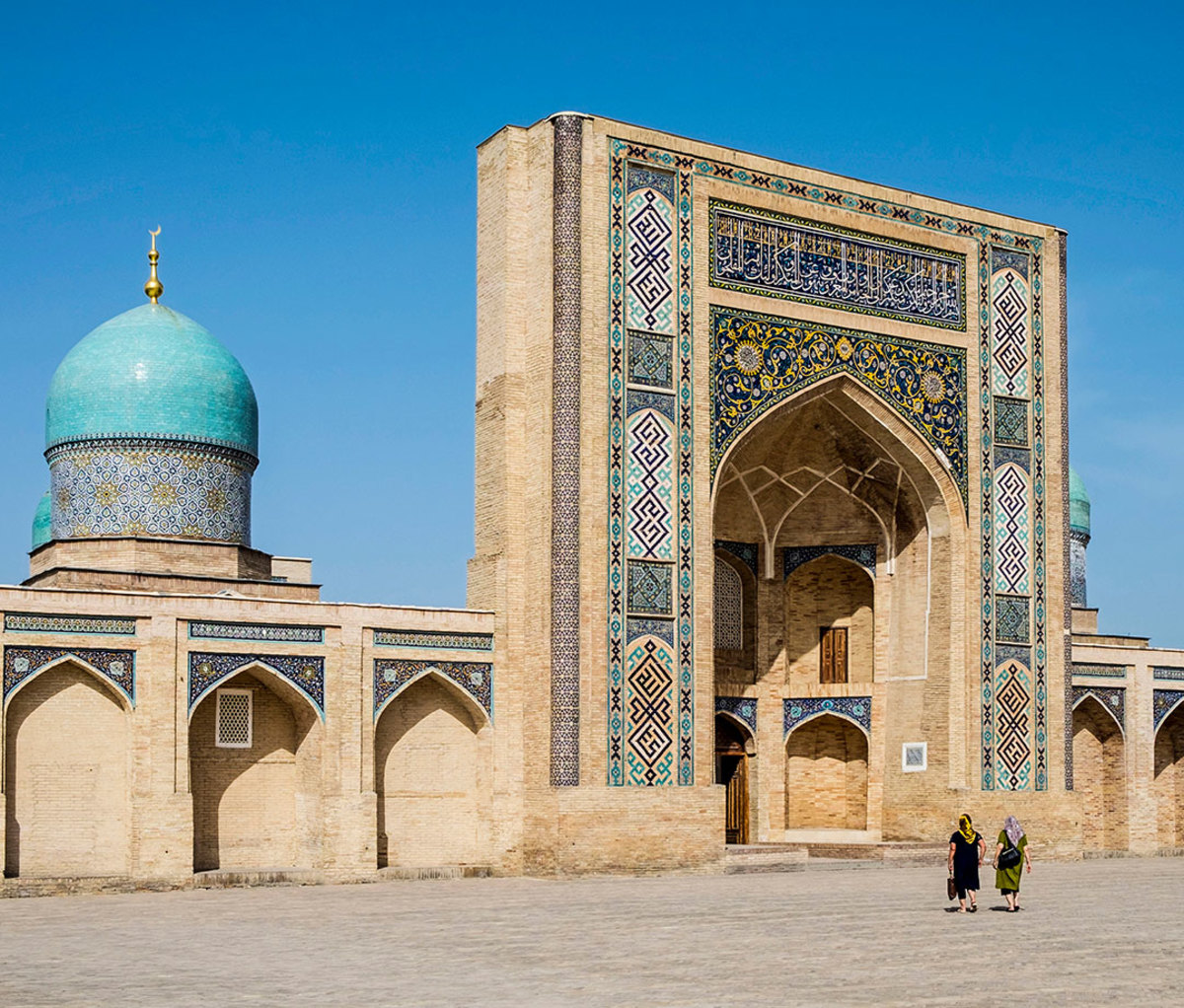 Uzbekistan, Tashkent, Exterior of Madrasa Barak Khan