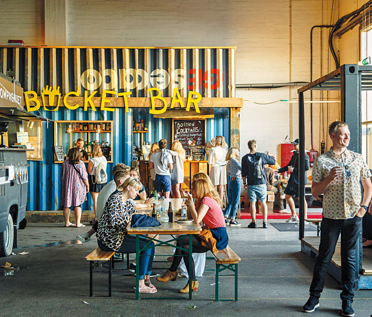 lunch at Copenhagen Street Food.